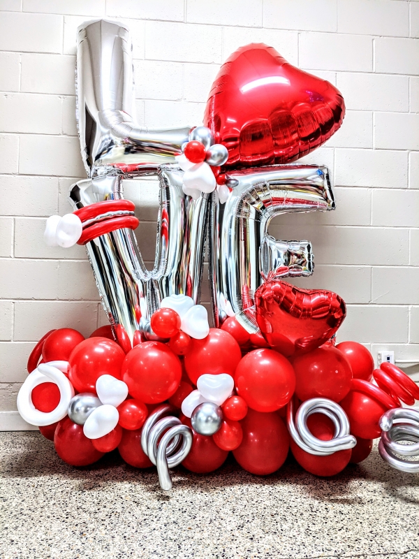 Serious Love Balloon Stand Up Sculpture