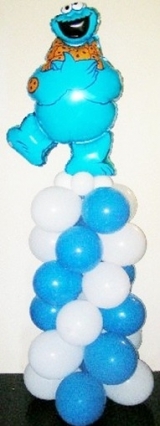 7FT Sesame Street Cookie Monster Column INDOOR