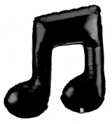 Shape Double Music Note Black 40"