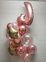 Shimmering Rose Gold & Pink & Gold Birthday Pick An Age Supreme