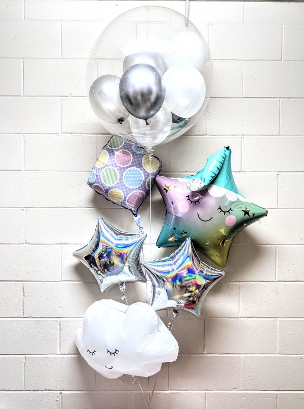 Shining Star & Pastel Twinkle Balloon Bouquet	