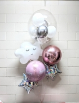 Shining Star & Rose Gold Birthday Balloon Bouquet