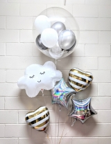 Shining Star & Stripey Heart Balloon Bouquet	