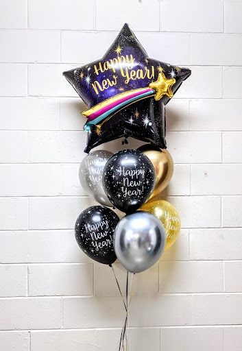 Shooting Star New Year Wish Balloon Bouquet