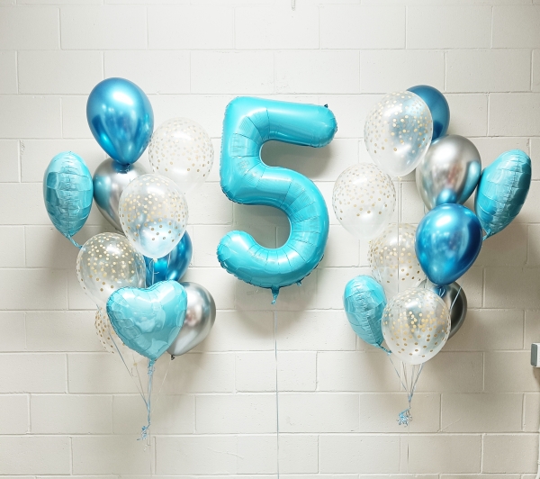 Silver & Gold & Blue Pick An Age Set