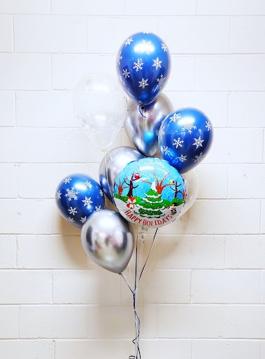 Simply Happy Holidays Balloon Bouquet