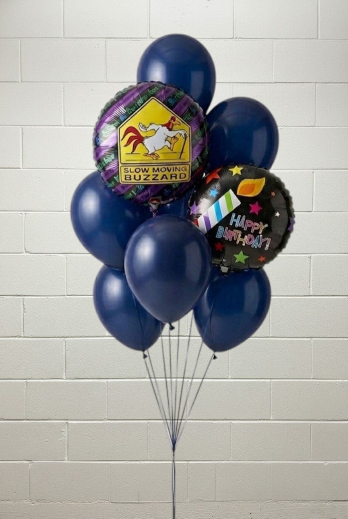 Slow Moving Buzzard Funny Birthday Balloon Bouquet