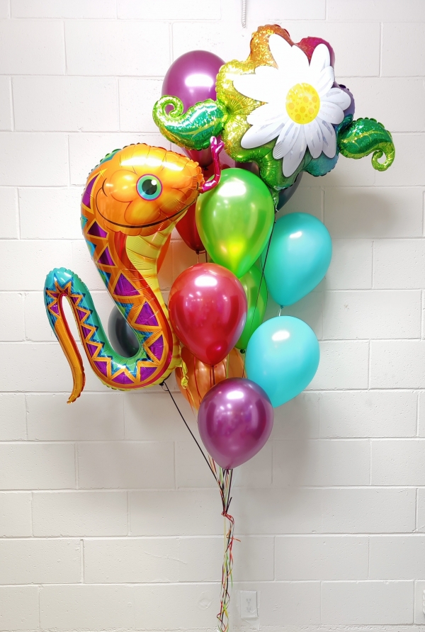 Snake in your Flowers Balloon Bouquet