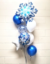 Snowfall Snowflake Blizzard Balloon Bouquet