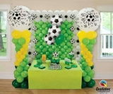 Soccer Ball Columns and Balloon Wall INDOOR