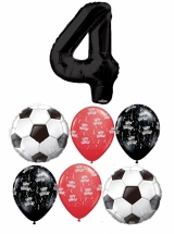 Soccer Pick An Age Black Birthday Bouquet