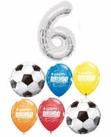Soccer Pick An Age Silver Birthday Bouquet