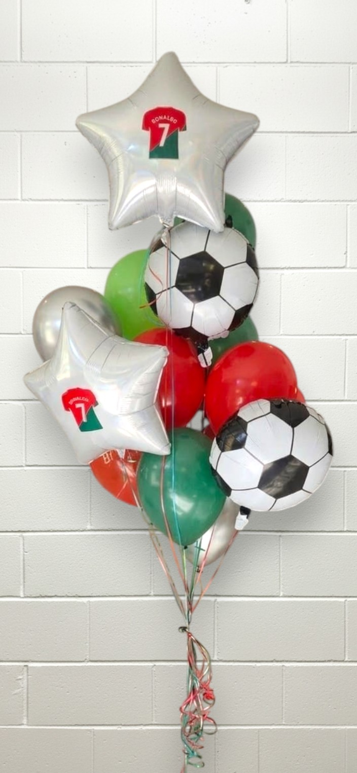 Soccer Ronaldo Birthday Balloon Bouquet