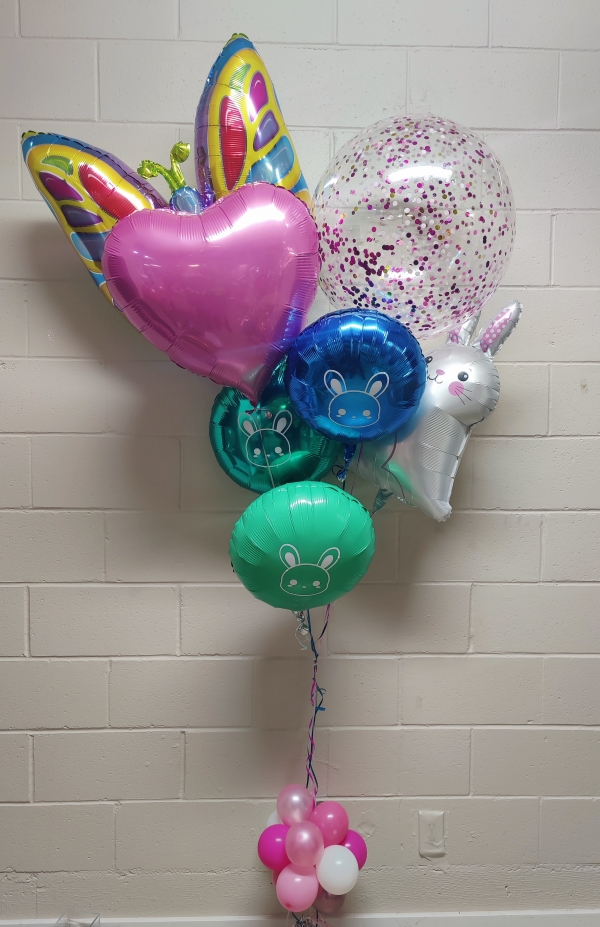 Somebunny Loves You All Foils Balloon Bouquet