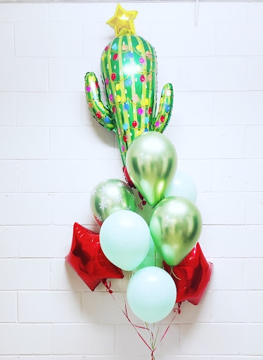 Special Christmas Cactus Balloon Bouquet