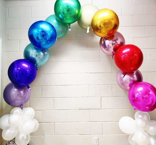 Special Magical Orbz Rainbow Balloon Arch