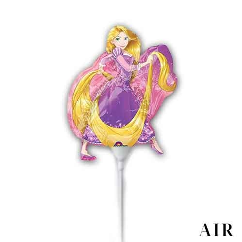 Rapunzel Princess - 9" Mini Shape Mylar Foil Balloon AIR-FILL