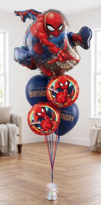 Spiderman Happy Birtday Navy bouquet