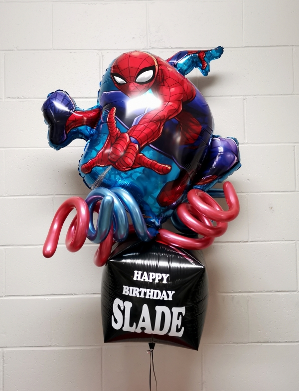 Spiderman Says Happy Birthday Balloon