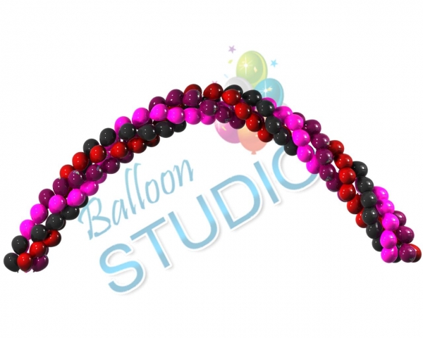 INDOOR 15x15 Spiral Arch 35ft AIR FILLED