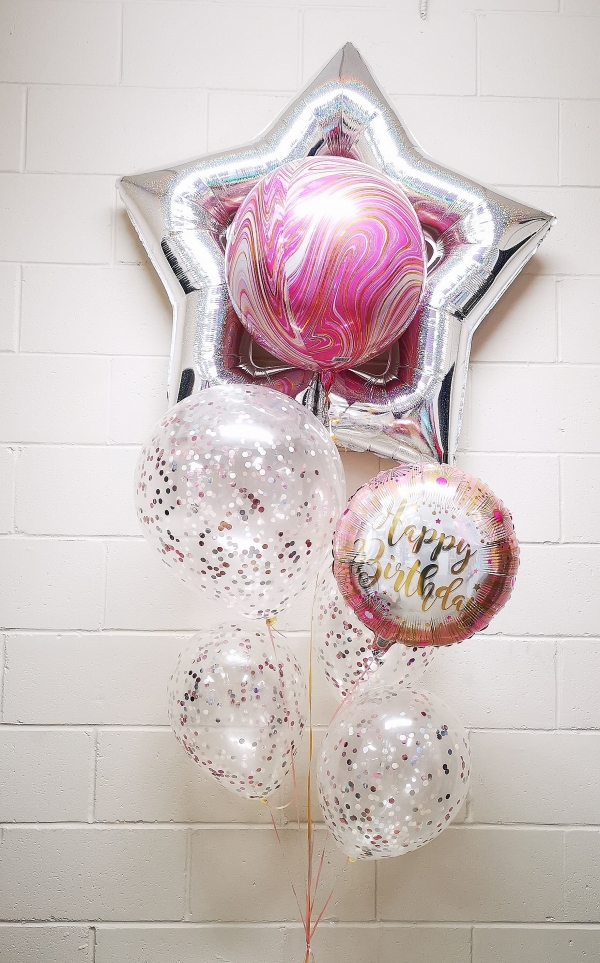 Spunky Star Dazzler Confetti Birthday Bouquet