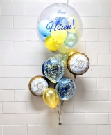 Star Bubble Confetti Custom Print Birthday Bouquet