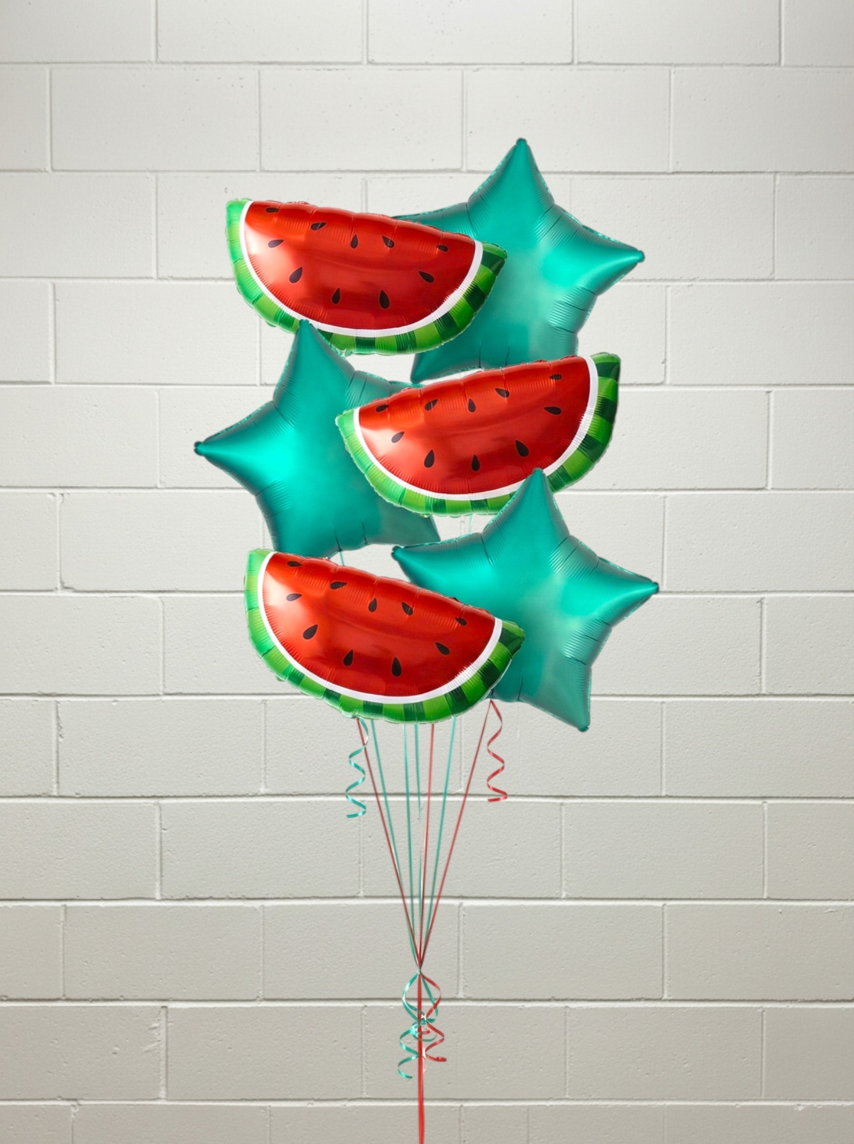 Watermelon Sugar Balloon Bouquet of 6 Latex-Free