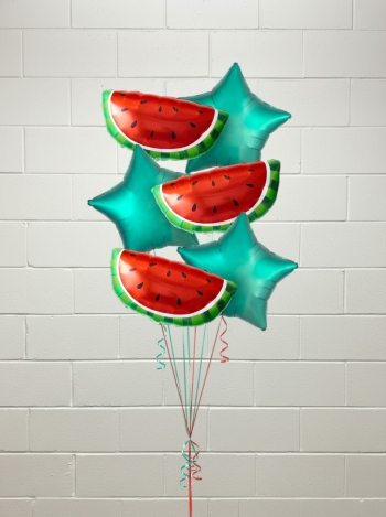 Watermelon Sugar Balloon Bouquet of 6 Latex-Free