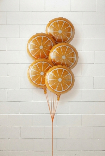 Lemon Balloon Bouquet of 5 Latex-Free 