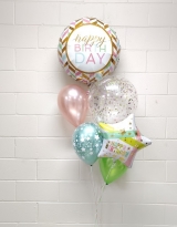 Stripes and Stars Birthday Balloon Bouquet