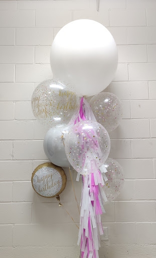 Stupendous Confetti Tassel Birthday Balloon Bouquet 