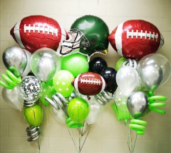 Super Bowl Party Trio Balloon Bouquets HG