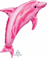 Super Shape B - Dolphin - Pink Balloon
