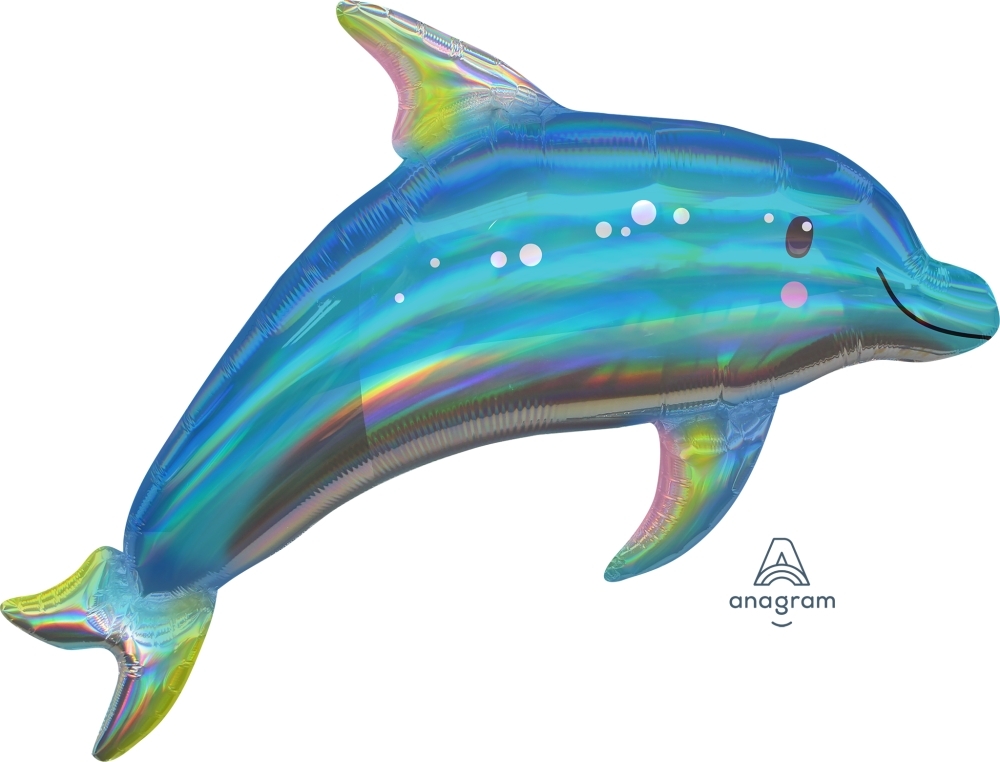 Super Shape Iridescent Blue Dolphin