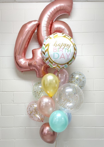 Supreme Jumbo Happy Birthday Pick an Age Balloon Bouquet