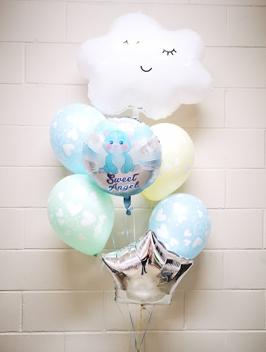Sweet Angel Baby Boy Balloon Bouquet