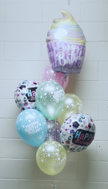 Sweet Birthday Cupcake Balloon Bouquet XL