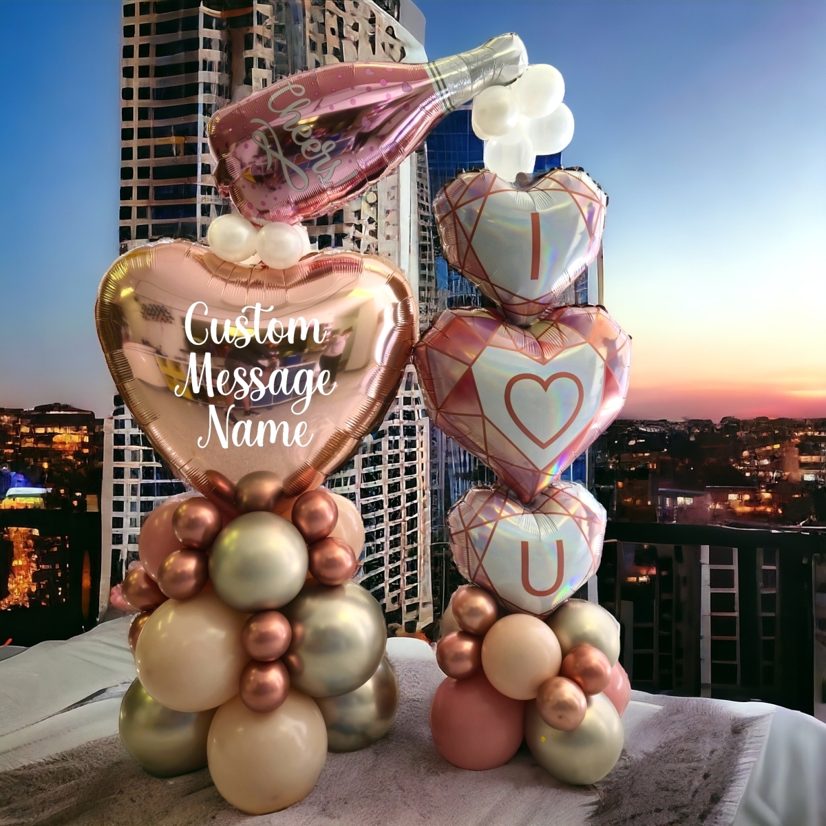 Sweet Moments Air Filled Balloon Decoration Stand Up