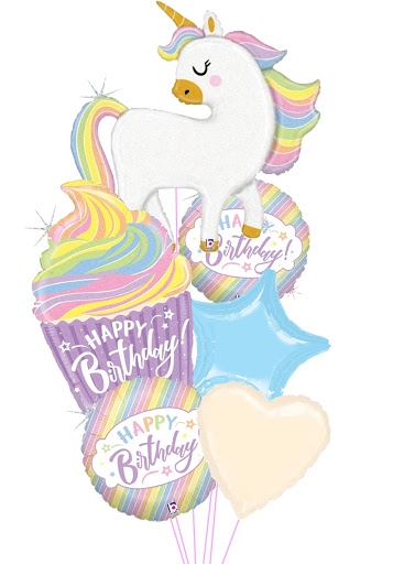 Sweet Sassy Unicorn Birthday Balloon Bouquet