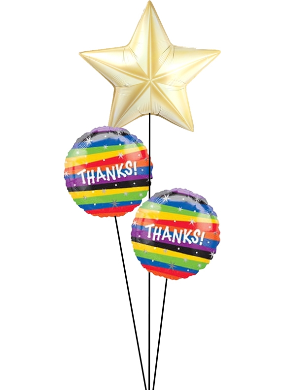 Thank You! You Are The Light Like a Star Balloon Bouquet