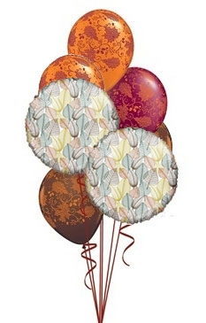 Thanksgiving leaves balloon bouquet