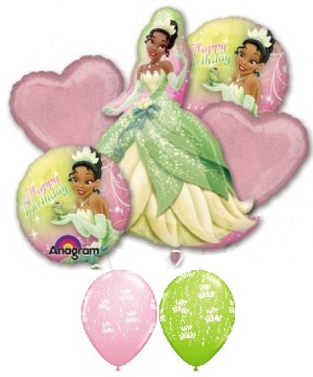 Tiana Birthday Balloon Bouquet 1