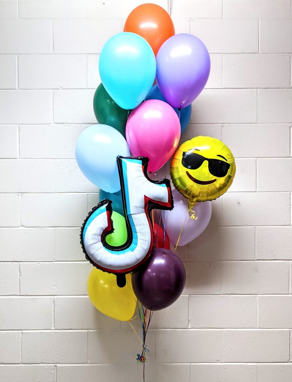TikTok Emoji Balloon Bouquet