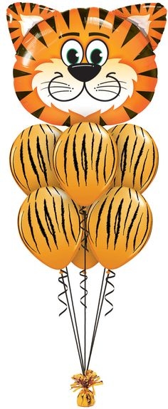 Tiger Balloon Bouquet 26