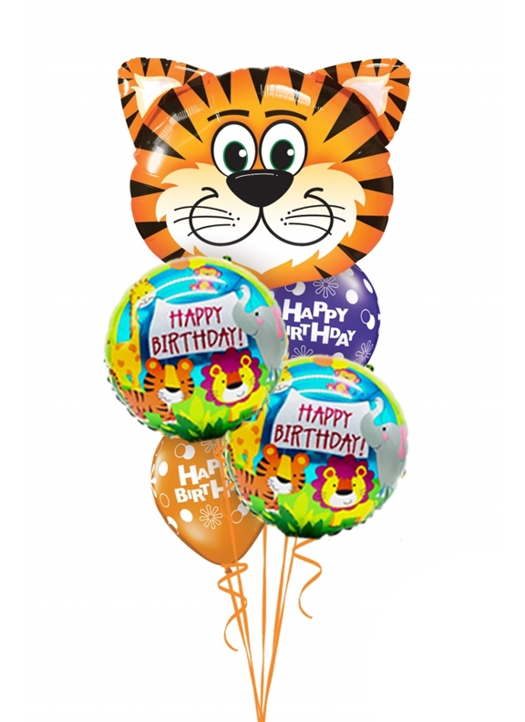 Tiger Birthday Balloon Bouquet 28