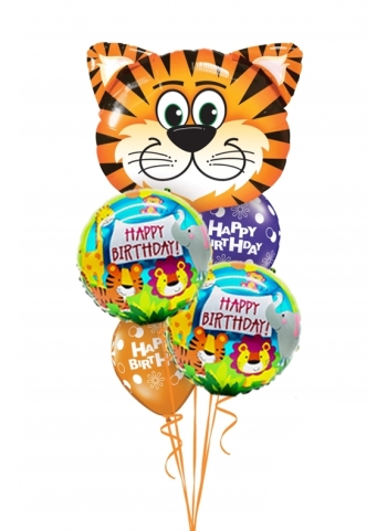Tiger Birthday Balloon Bouquet 28