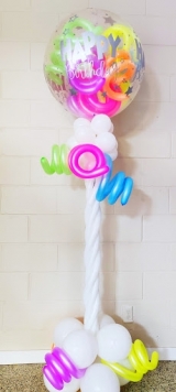 Totally Tremendous Happy Birthday Twisty Balloon Tower INDOOR