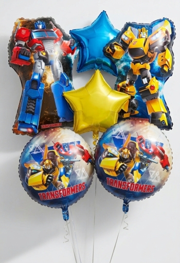 Transformers Bumble Bee and Optimus Prime Birthday Balloon Bouquet 