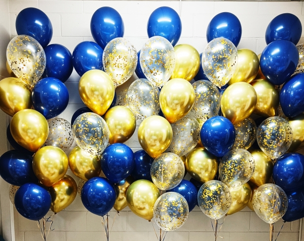 Tree Of 16 Confetti Balloon Wall [5 Bouquets]