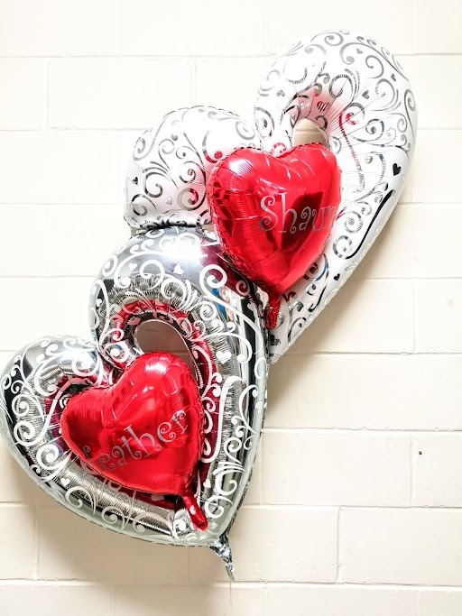 Insider Swirly Heart Double Custom Print Name Set